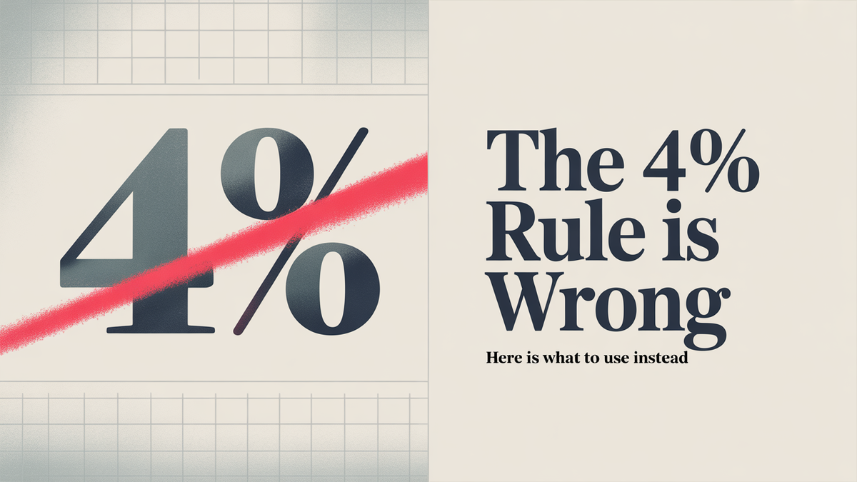 The 4% Rule Is Wrong (Here's What to Use Instead)